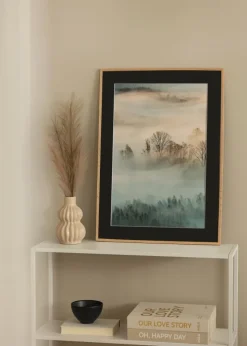 Ramme Tynd Eg 42x59,4 cm (A2) - Passepartout Sort 25x38 cm