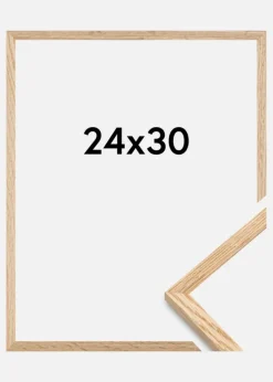 Ramme Tyndt Egetræ Akrylglas 24x30 cm
