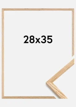Ramme Tyndt Egetræ Akrylglas 28x35 cm
