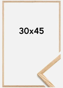 Ramme Tyndt Egetræ Akrylglas 30x45 cm