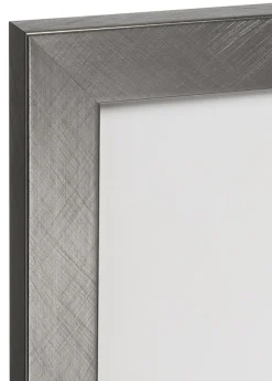 Ramme Uppsala Sølv 50x60 cm - Passepartout Hvid 15x20 inches