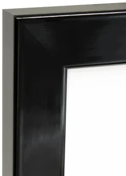 Ramme Uppsala Sort Højblank 40x50 cm - Passepartout Hvid 28x35 cm