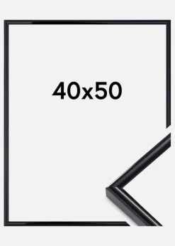 Ramme Victoria Akrylglas Sort 40x50 cm