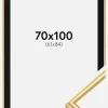 Ramme Victoria Guld 70x100 cm - Passepartout Sort 62x85 cm