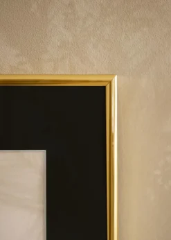 Ramme Victoria Guld 30x40 cm - Passepartout Sort 8x12 inches