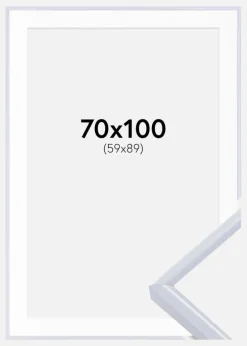 Ramme Victoria Hvid 70x100 cm - Passepartout Hvid 60x90 cm