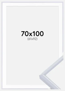 Ramme Victoria Hvid 70x100 cm - Passepartout Hvid 62x93 cm
