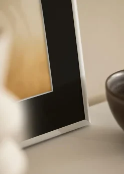 Ramme Victoria Hvid 13x18 cm - Passepartout Sort 10x12 cm