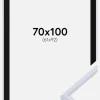 Ramme Victoria Hvid 70x100 cm - Passepartout Sort 62x93 cm