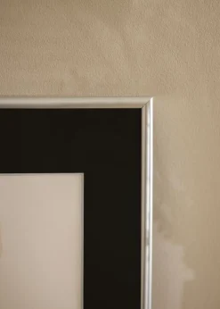 Ramme Victoria Sølv 30x40 cm - Passepartout Sort 20x30 cm