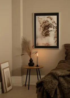 Ramme Victoria Sølv 30x40 cm - Passepartout Sort 21x30 cm