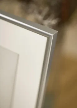 Ramme Victoria Sølv 30x40 cm - Passepartout Hvid 21x30 cm