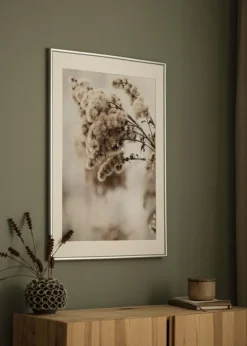 Ramme Victoria Sølv 50x70 cm - Passepartout Hvid 33x56 cm