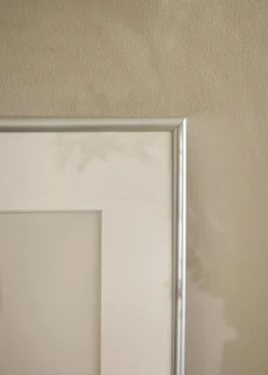 Ramme Victoria Sølv 70x100 cm - Passepartout Hvid 60x90 cm