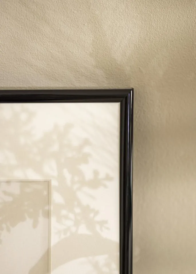 Ramme Victoria Sort 40x50 cm - Passepartout Hvid 28x35 cm