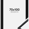 Ramme Victoria Sort 70x100 cm - Passepartout Sort 59,4x84 cm (A1)