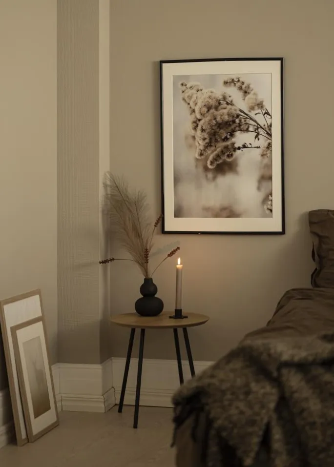 Ramme Victoria Sort 30x40 cm - Passepartout Hvid 21x29,7 cm (A4)