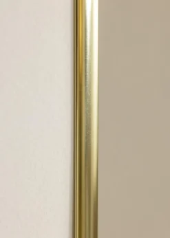 Ramme Visby Blank Guld 70x100 cm - Passepartout Hvid 24x36 inches