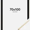Ramme Visby Blank Guld 70x100 cm - Passepartout Sort 62x93 cm