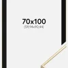 Ramme Visby Blank Guld 70x100 cm - Passepartout Sort 24x36 inches