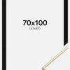 Ramme Visby Blank Guld 70x100 cm - Passepartout Sort 62x85 cm
