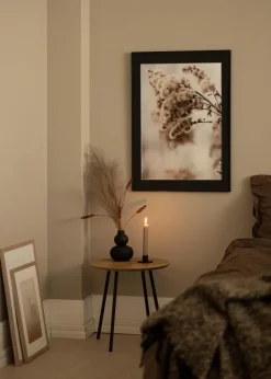 Ramme Visby Hvid 30x40 cm - Passepartout Sort 21x30 cm