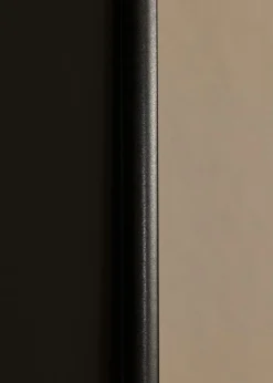 Ramme Visby Hvid 40x50 cm - Passepartout Sort 12x16 inches