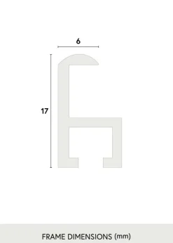 Ramme Visby Hvid 70x100 cm - Passepartout Hvid 61x91,5 cm