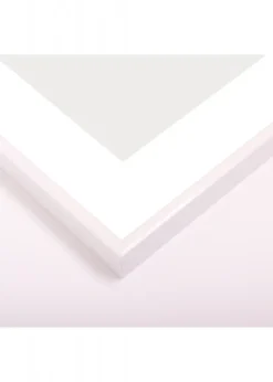 Ramme Visby Hvid 50x70 cm - Passepartout Hvid 40x60 cm