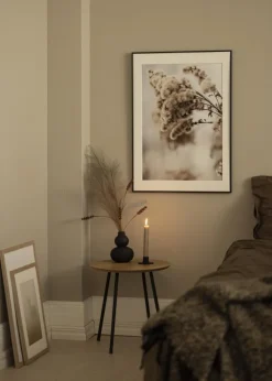 Ramme Visby Sort 70x100 cm - Passepartout Hvid 24x36 inches