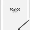 Ramme Visby Sort 70x100 cm - Passepartout Hvid 60x90 cm