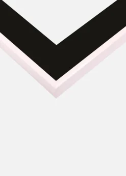 Ramme Visby Sort 70x100 cm - Passepartout Sort 59,4x84 cm (A1)