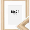 Ramme Västkusten Eg 18x24 cm - Passepartout Hvid 13x17 cm