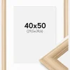 Ramme Västkusten Eg 40x50 cm - Passepartout Hvid 12x16 inches