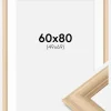Ramme Västkusten Eg 60x80 cm - Passepartout Hvid 50x70 cm