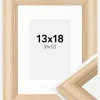Ramme Västkusten Eg 13x18 cm - Passepartout Hvid 9x13 cm
