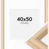 Ramme Västkusten Eg 40x50 cm - Passepartout Hvid 30x41 cm