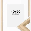 Ramme Västkusten Eg 40x50 cm - Passepartout Hvid 27,5x37 cm
