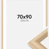 Ramme Västkusten Eg 70x90 cm - Passepartout Hvid 60x80 cm