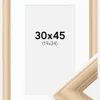 Ramme Västkusten Eg 30x45 cm - Passepartout Hvid 20x35 cm
