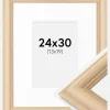 Ramme Västkusten Eg 24x30 cm - Passepartout Hvid 14x20 cm