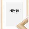 Ramme Västkusten Eg 45x60 cm - Passepartout Hvid 32x45 cm