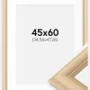 Ramme Västkusten Eg 45x60 cm - Passepartout Hvid 14x19 inches