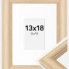 Ramme Västkusten Eg 13x18 cm - Passepartout Hvid 7x10 cm