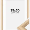 Ramme Västkusten Eg 35x50 cm - Passepartout Hvid 11x17 inches