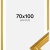 Ramme Västkusten Guld 70x100 cm - Passepartout Hvid 61x91,5 cm