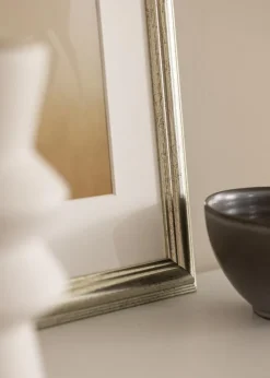 Ramme Västkusten Sølv 40x50 cm - Passepartout Hvid 27x35 cm