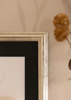 Ramme Västkusten Sølv 70x100 cm - Passepartout Sort 62x85 cm