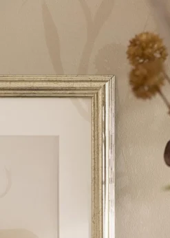 Ramme Västkusten Sølv 30x40 cm - Passepartout Hvid 21x30 cm