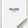 Ramme Västkusten Sølv 70x100 cm - Passepartout Hvid 62x85 cm